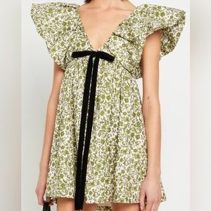 NWT o.p.t - Few Moda - Didi Mini Dress - Green Floral